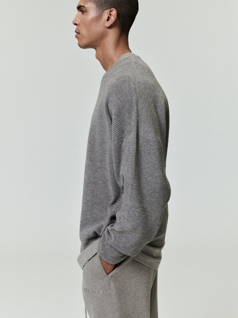Waffle Crewneck Sweater