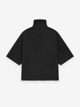 Wool Mohair High Neck Short Sleeve Shirt