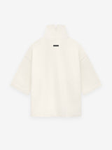 Cotton Wool High Neck Short Sleeve Shirt