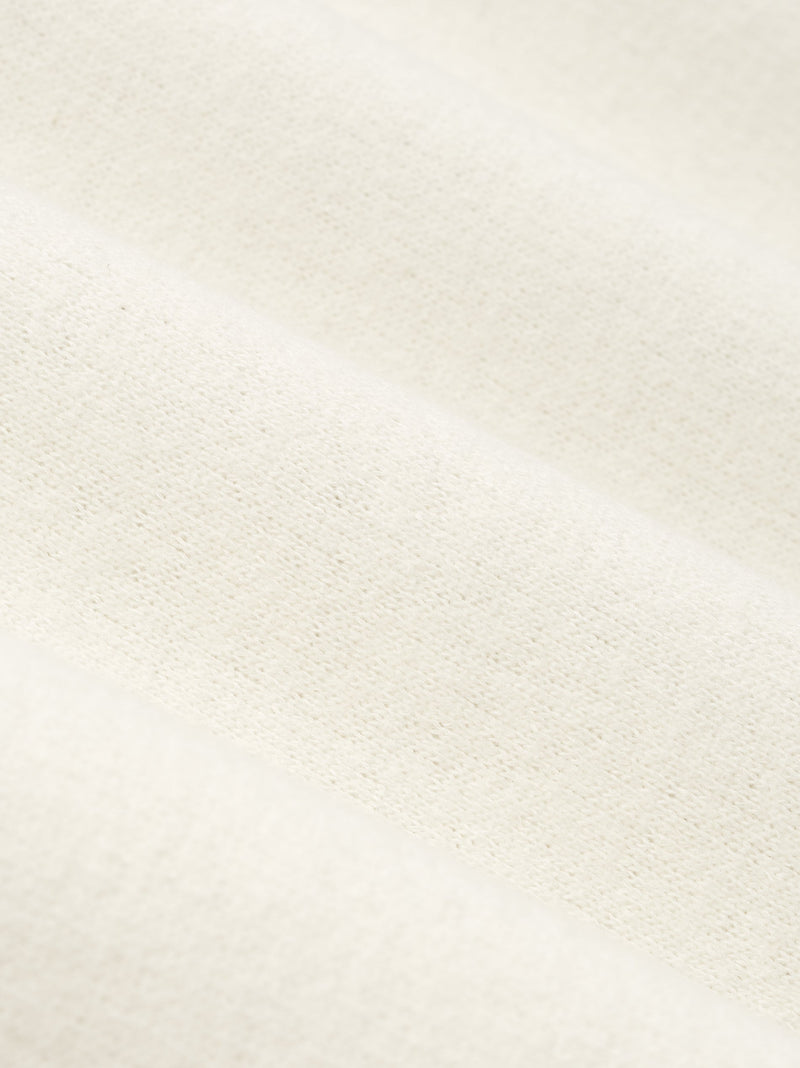 Cotton Wool High Neck Short Sleeve Shirt