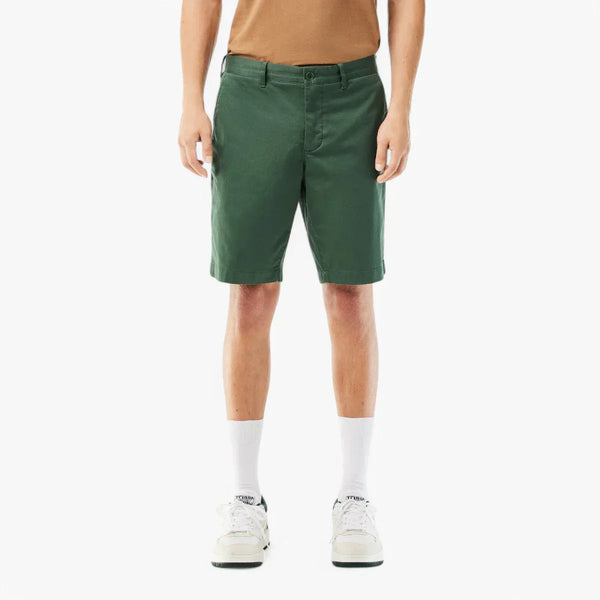Slim Fit Stretch Cotton Shorts