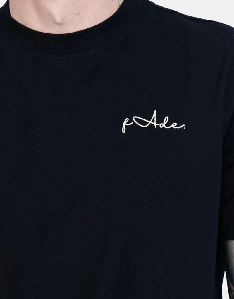 Fade Signature Boxy Black T-Shirt