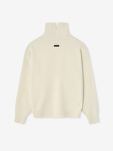 Wool Split High Neck Sweater