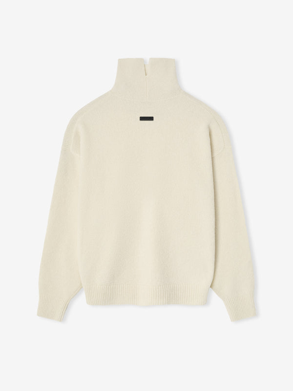 Wool Split High Neck Sweater