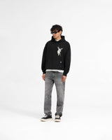 Archangel Initial Hoodie - Jet Black