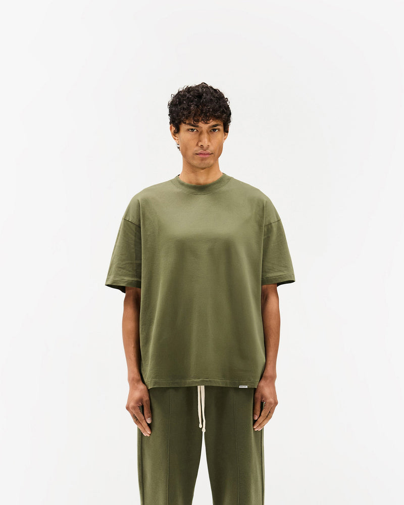 Initial Oversized T-Shirt - Army Green