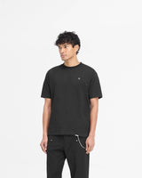Metal Initial R T-Shirt - Jet Black