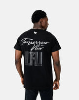 Les Hommes Box Print Black T-Shirt