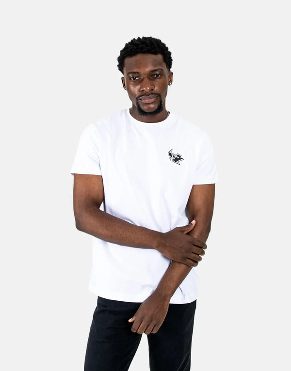 Les Hommes Box Print White T-Shirt