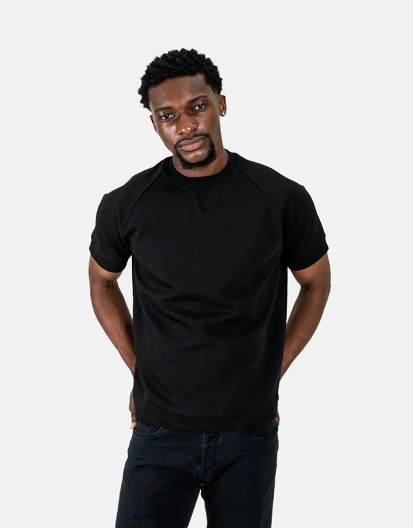 Les Hommes Heavyweight Black T-Shirt