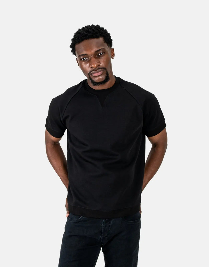 Les Hommes Heavyweight Black T-Shirt