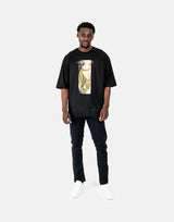 Les Hommes Shadow Graphic Black T-Shirt