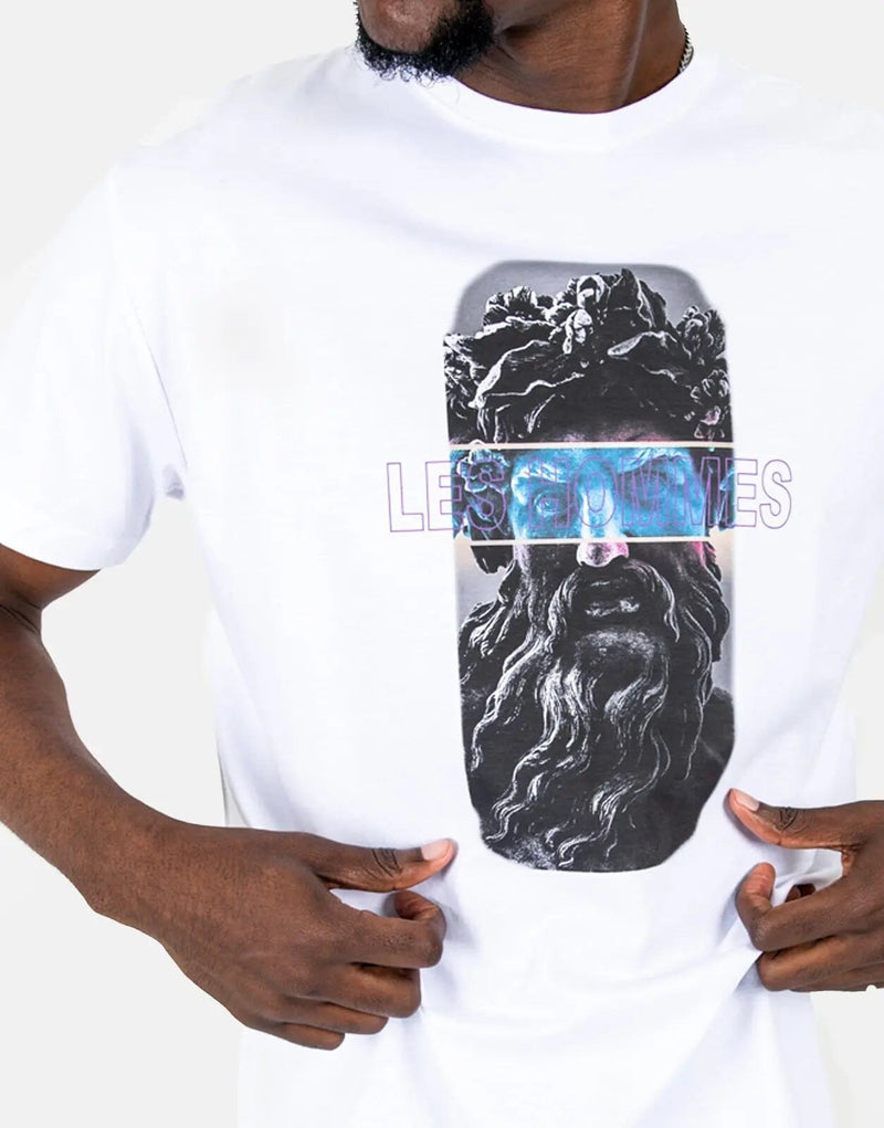 Les Hommes Statue White T-Shirt