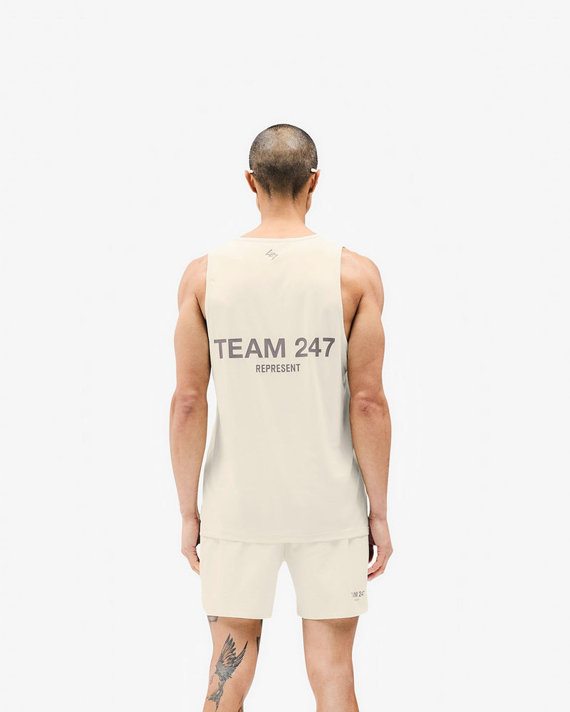 Team 247 Run Vest - Cream