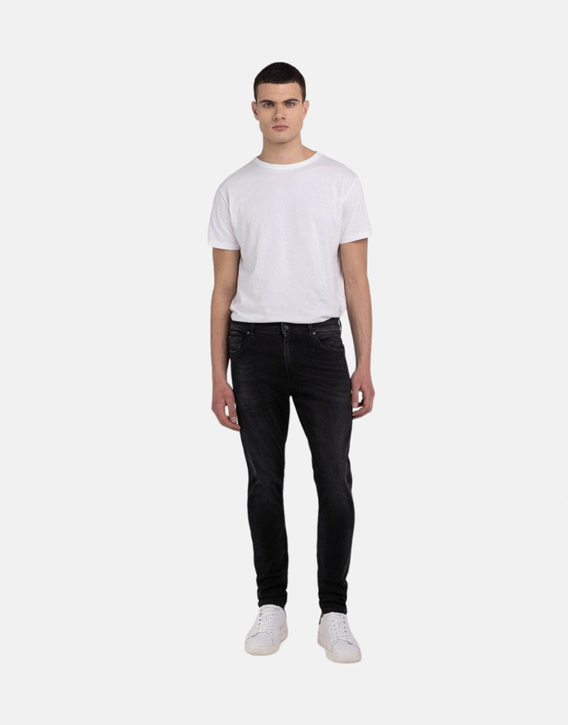 Replay Mickym X-Lite Slim Tapered Jeans Black