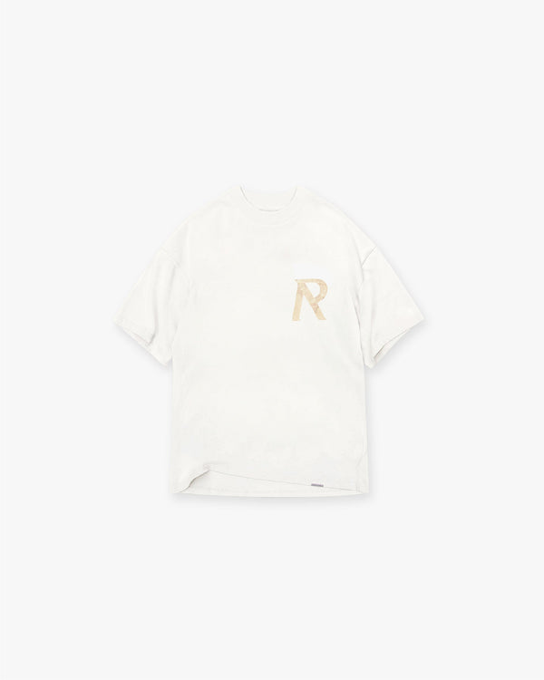Masking Tape Initial T-Shirt - Flat White