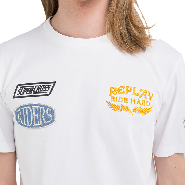 Replay Ride Hard Badges T-Shirt