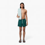 Crocodile Print Swim Trunks