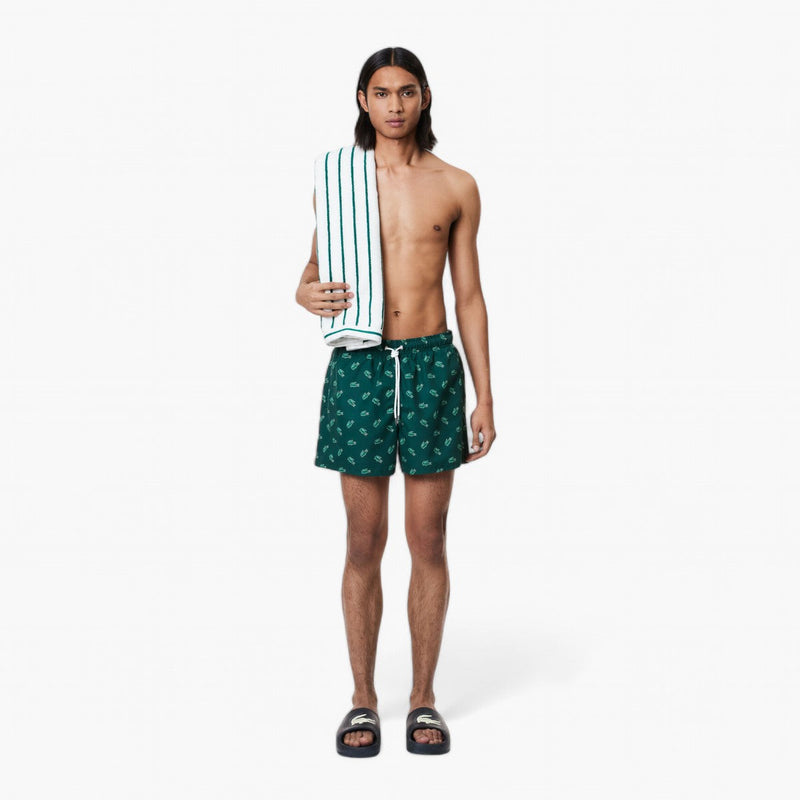 Crocodile Print Swim Trunks