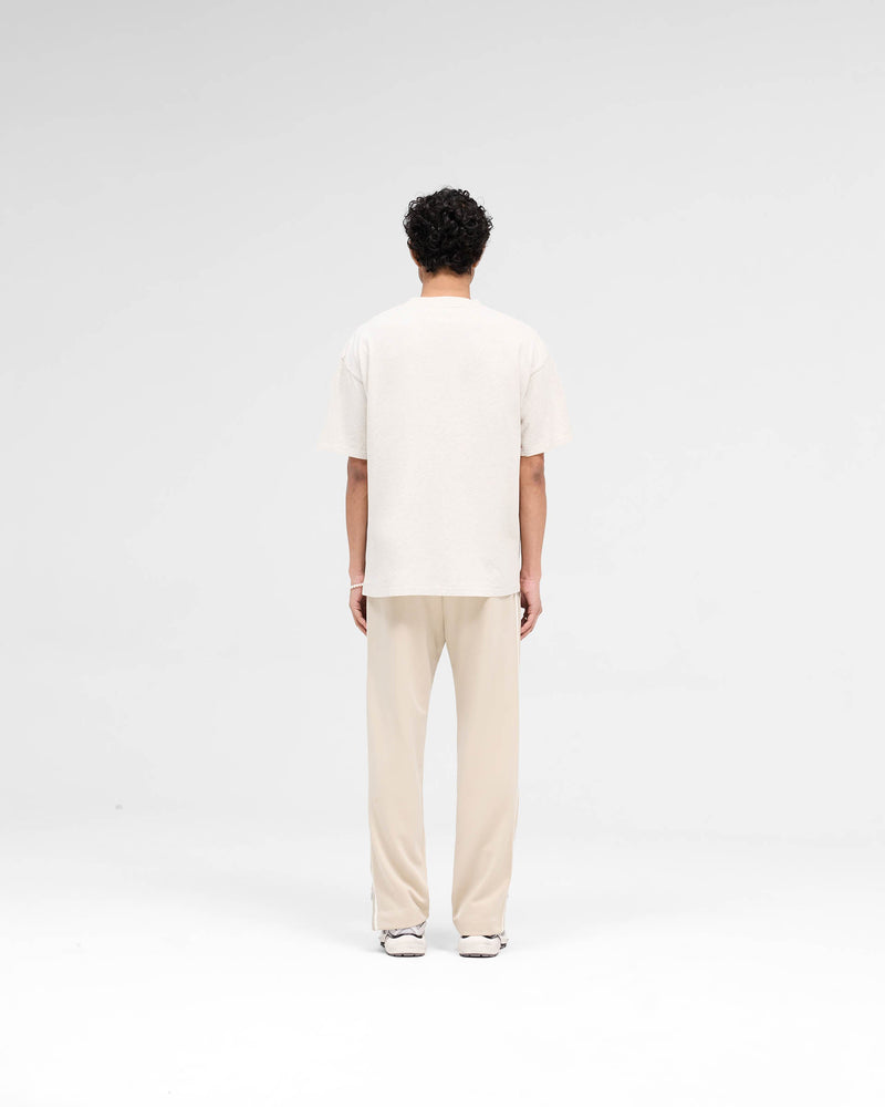 Rep Applique T-Shirt - Cream Marl