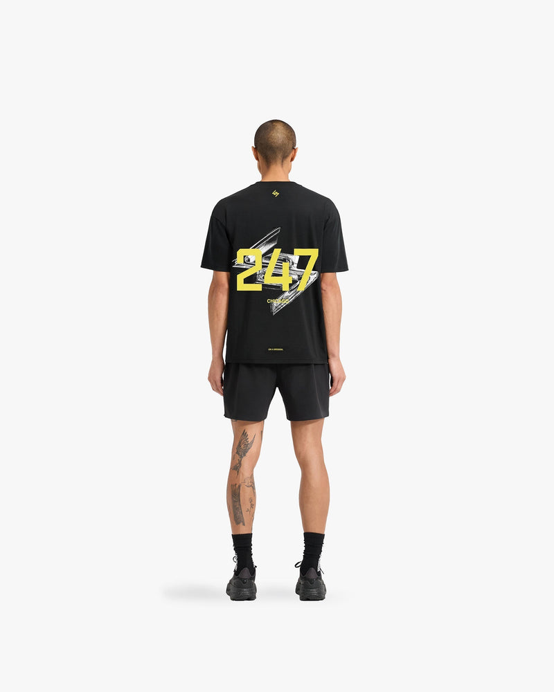 247 Chicago Oversized T-Shirt - Jet Black