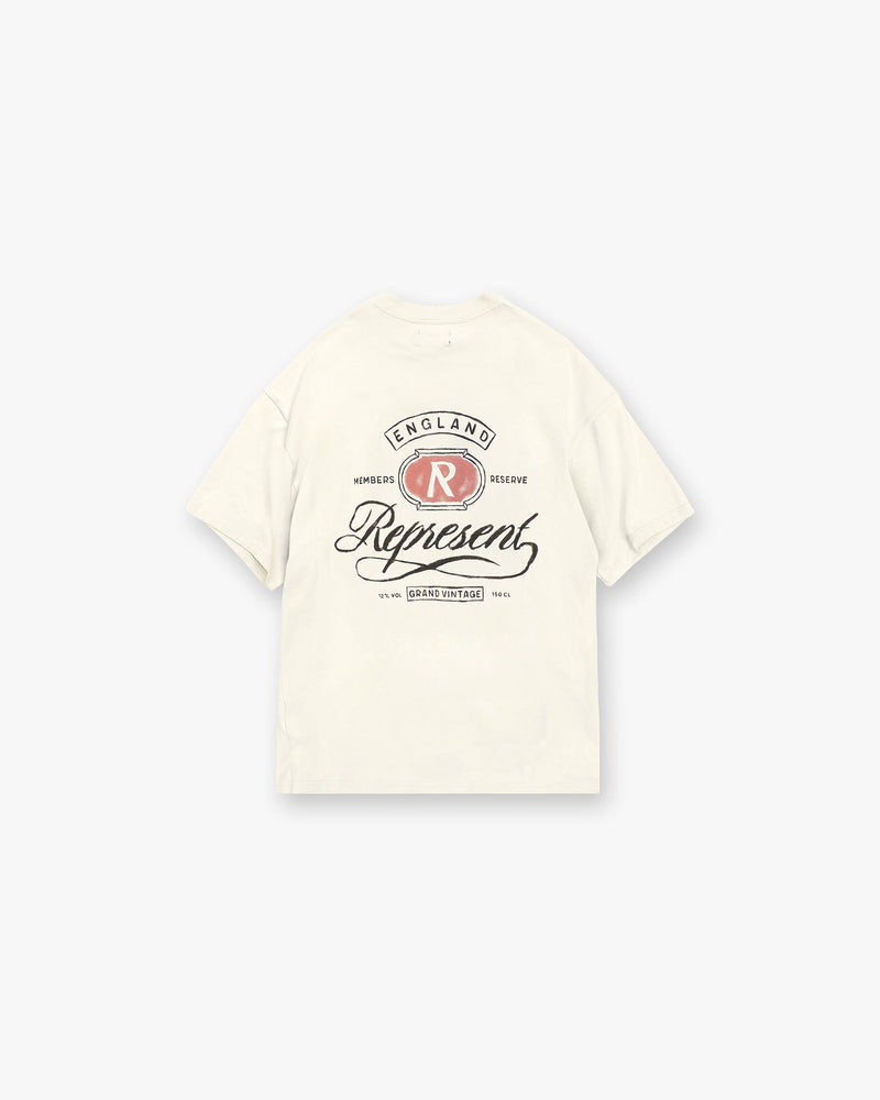 Grand Vintage Hand Drawn T-Shirt - Aged White