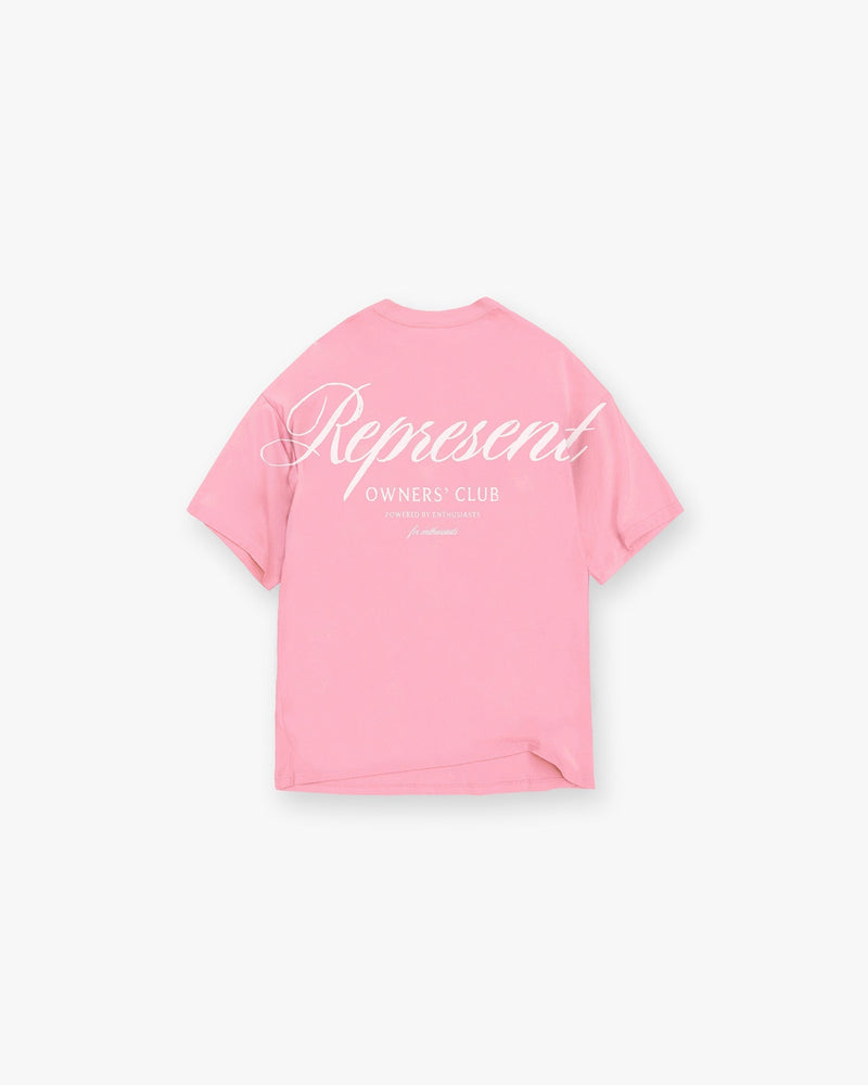 Represent Owners Club Script T-Shirt - Pink