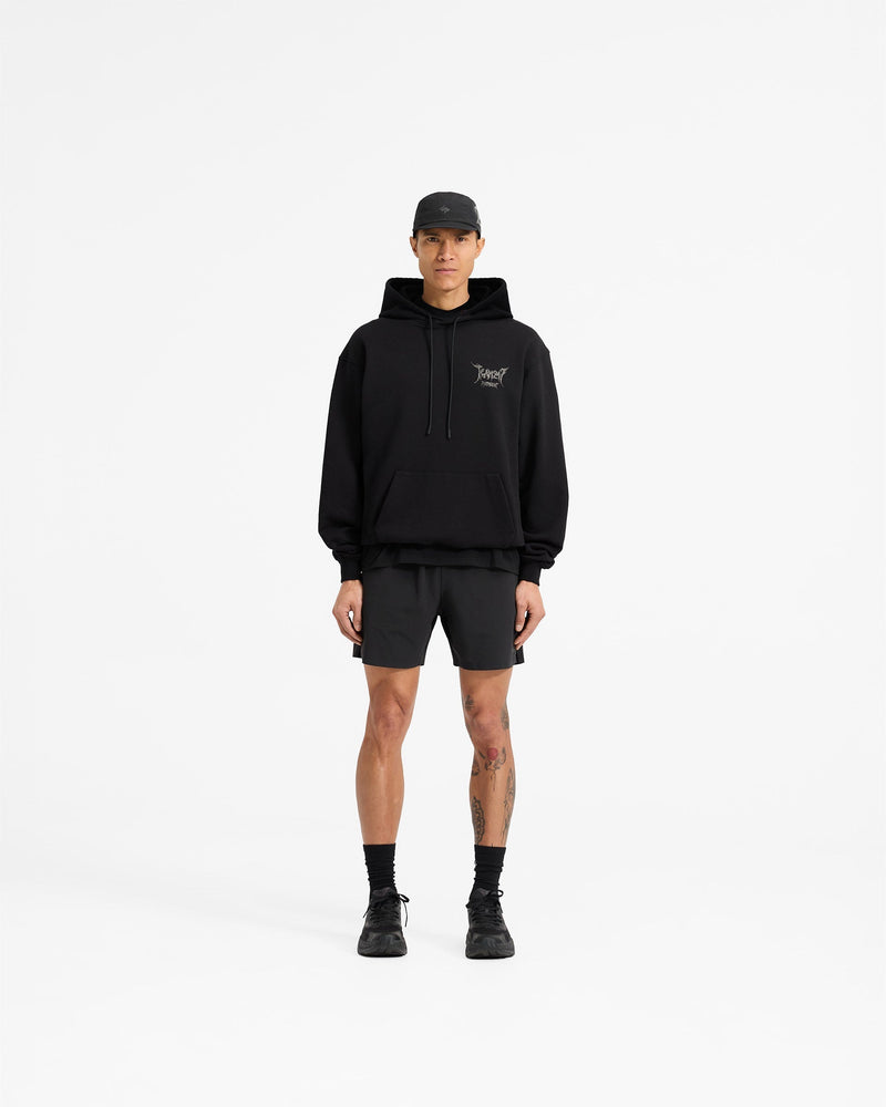 Team 247 X END Oversized Hoodie - Jet Black