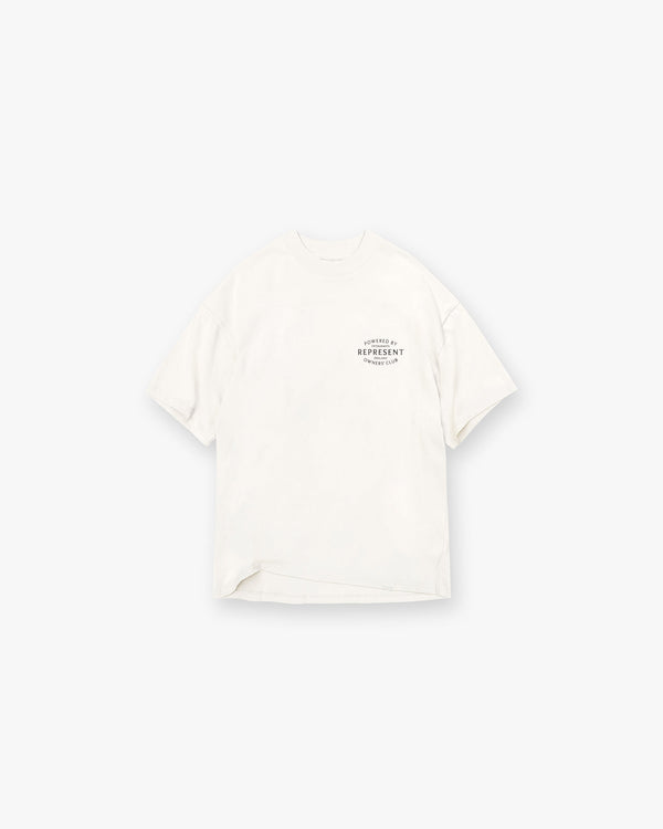 Represent Owners Club Stamp T-Shirt - Flat White