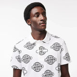 Lacoste Globe Print Ultralight Piqué Lacoste Movement Polo Shirt