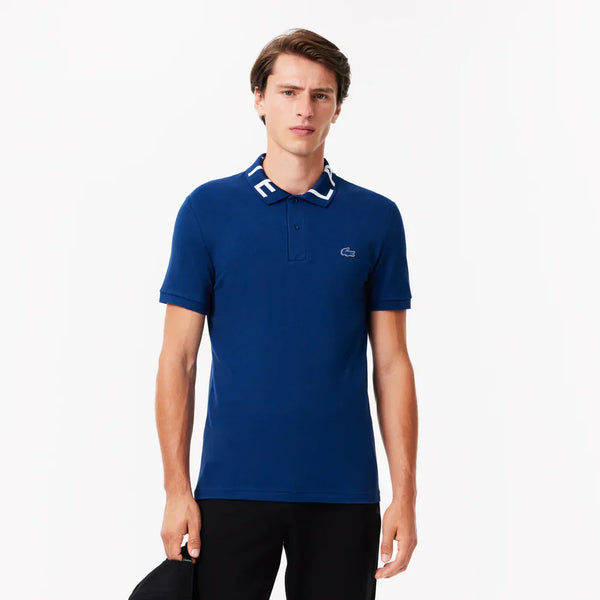 Lacoste Movement Jacquard Collar Polo Shirt