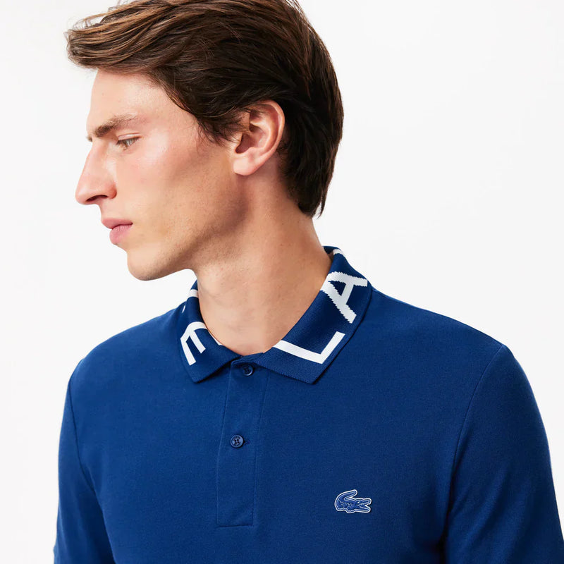 Lacoste Movement Jacquard Collar Polo Shirt