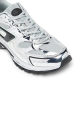 S-Serendipity-Mesh sneakers with metallic overlays