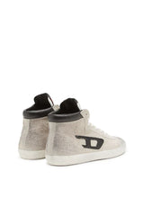 S-Leroji-High-top sneakers in hairy suede