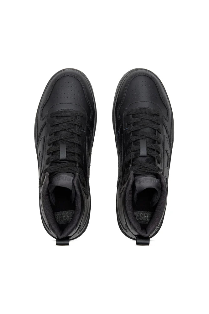 S-Ukiyo-High-top sneakers in leather