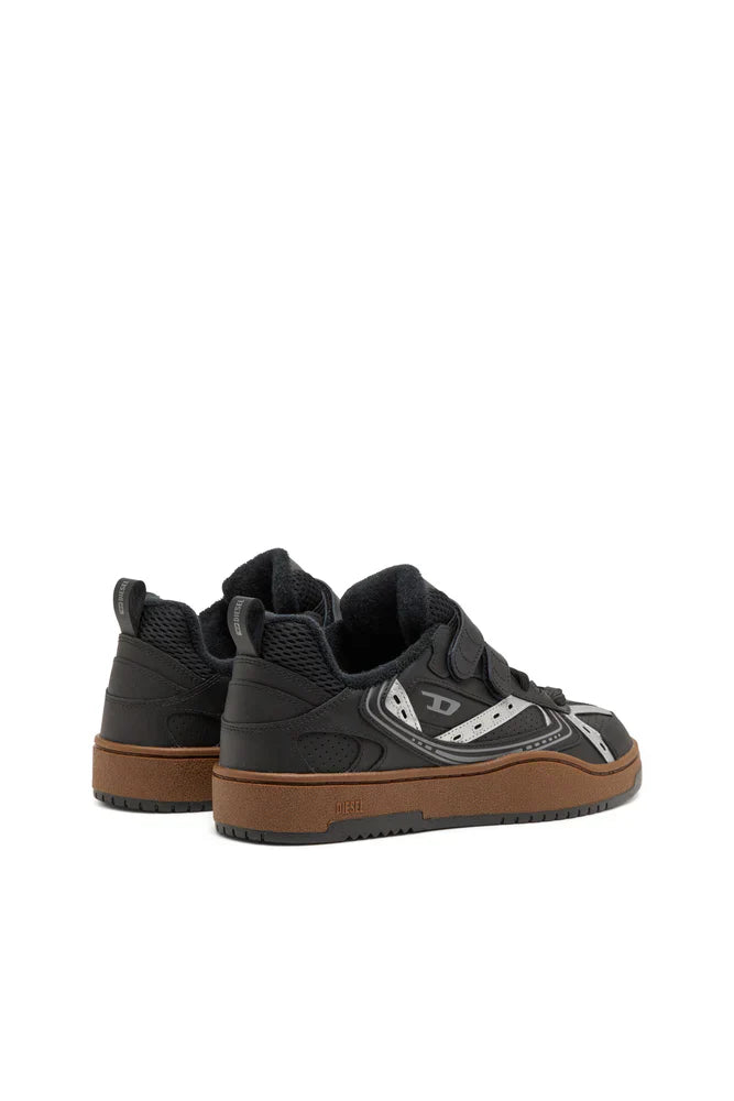 S-Ukiyo-Leather sneaker with straps