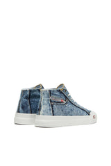 S-Athos-High-top denim sneakers with pocket detail