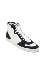 S-Leroji D-Padded-ripstop and suede high-top sneakers