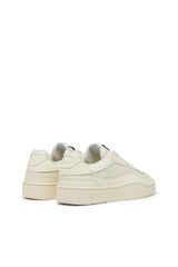 S-Oval Skate-Fabric-panelled leather sneakers