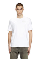 Diesel Mercerized cotton T-shirt with tonal logo