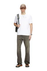 Diesel Mercerized cotton T-shirt with tonal logo