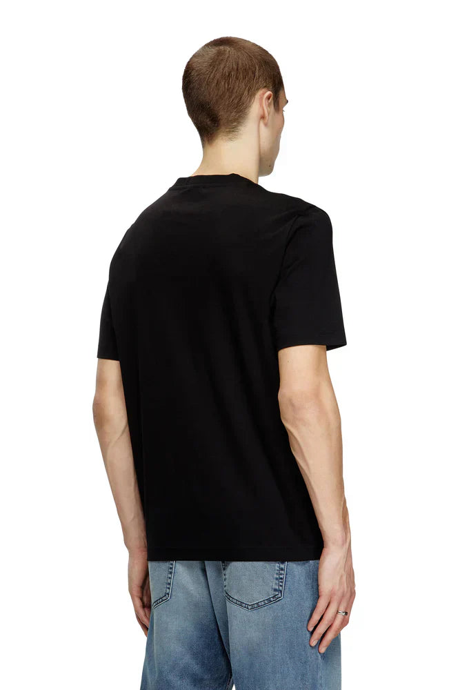 Diesel Mercerized cotton T-shirt with tonal logo