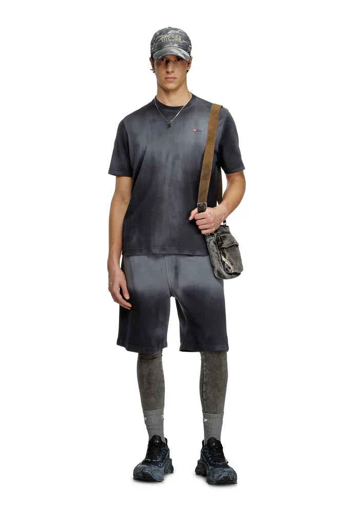 Diesel Faded T-shirt with micro logo embroidery