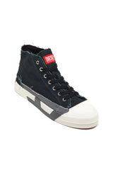 S-D-Verse-High-top sneakers in frayed canvas