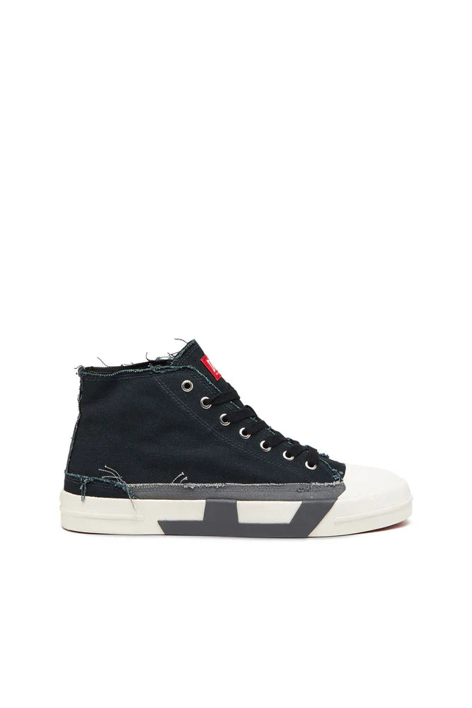 S-D-Verse-High-top sneakers in frayed canvas
