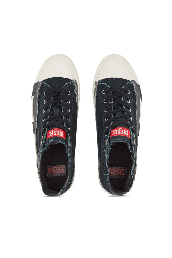 S-D-Verse-High-top sneakers in frayed canvas