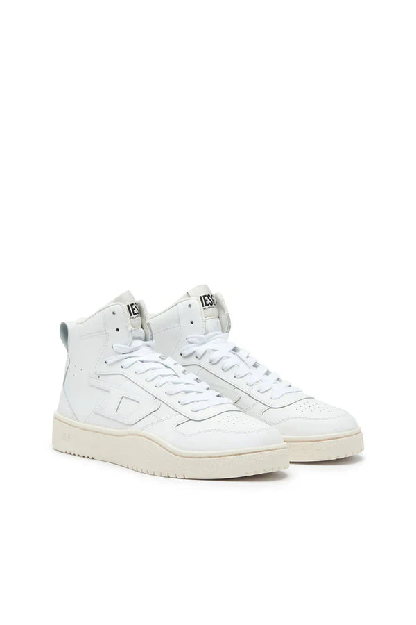 S-Ukiyo-High-top sneakers in leather