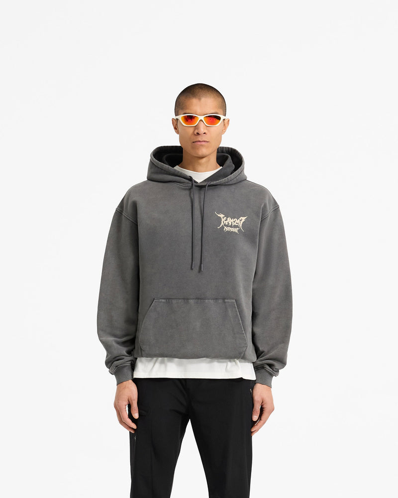 Team 247 X END Oversized Hoodie - Washed Grey