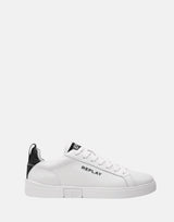 Replay Polys Logo White Black Sneakers