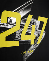 247 Chicago Oversized T-Shirt - Jet Black